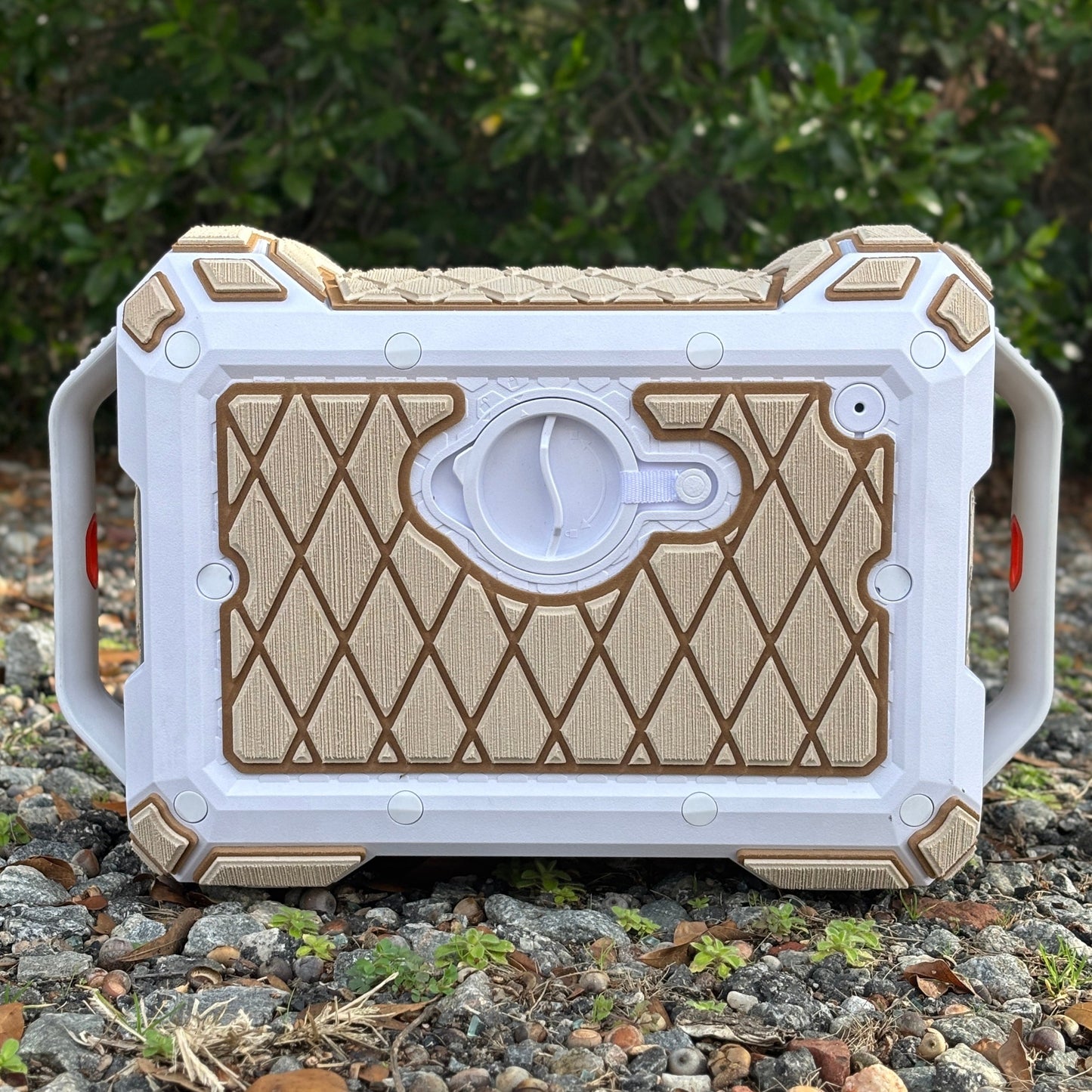 "Diamonds" - Custom EVA Foam Routed Speaker Shell for Ecoxgear Defender