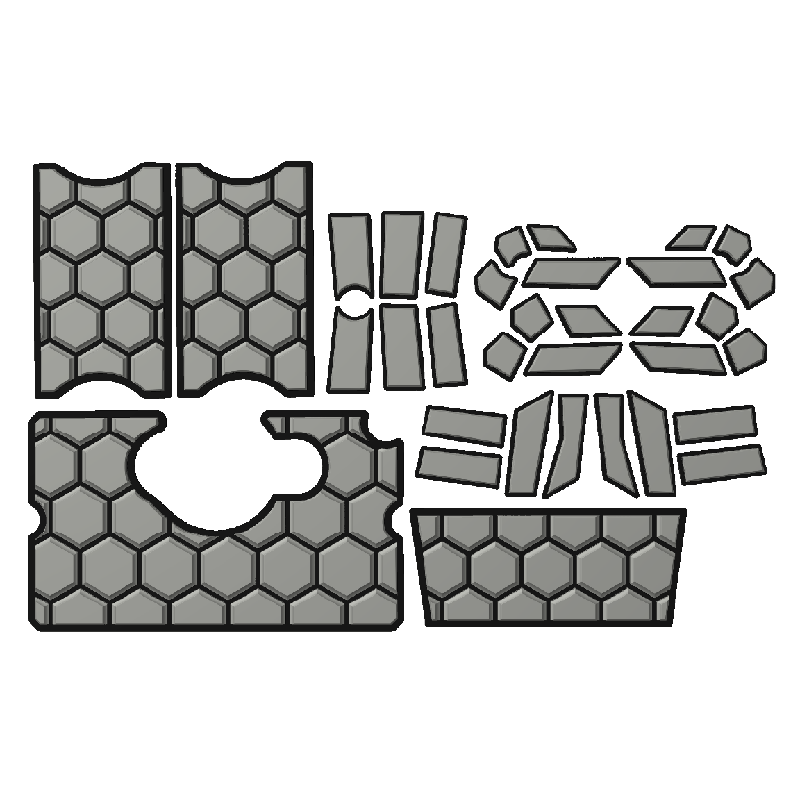 "Hexagons" - Custom Speaker Shell for Turtlebox or Ecoxgear Defender