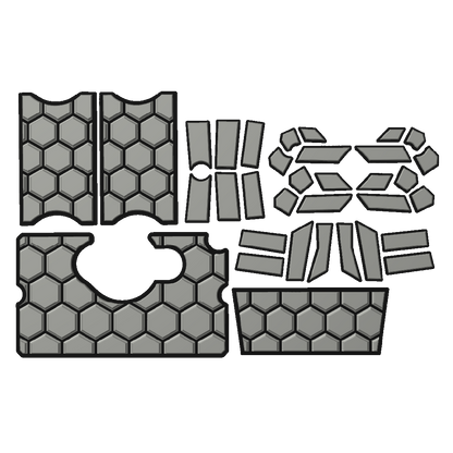 "Hexagons" - Custom Speaker Shell for Turtlebox or Ecoxgear Defender