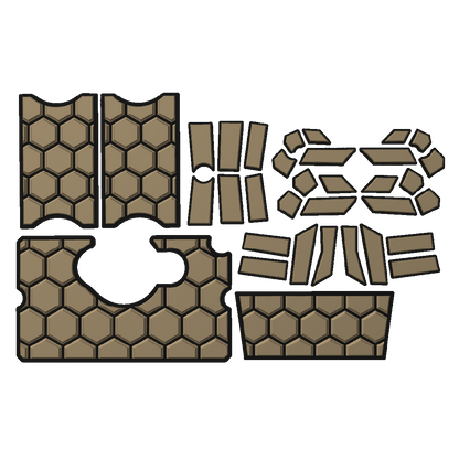 "Hexagons" - Custom Speaker Shell for Turtlebox or Ecoxgear Defender