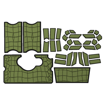 "Gator Skin" - Custom EVA Foam Routed Speaker Shell for Ecoxgear Defender