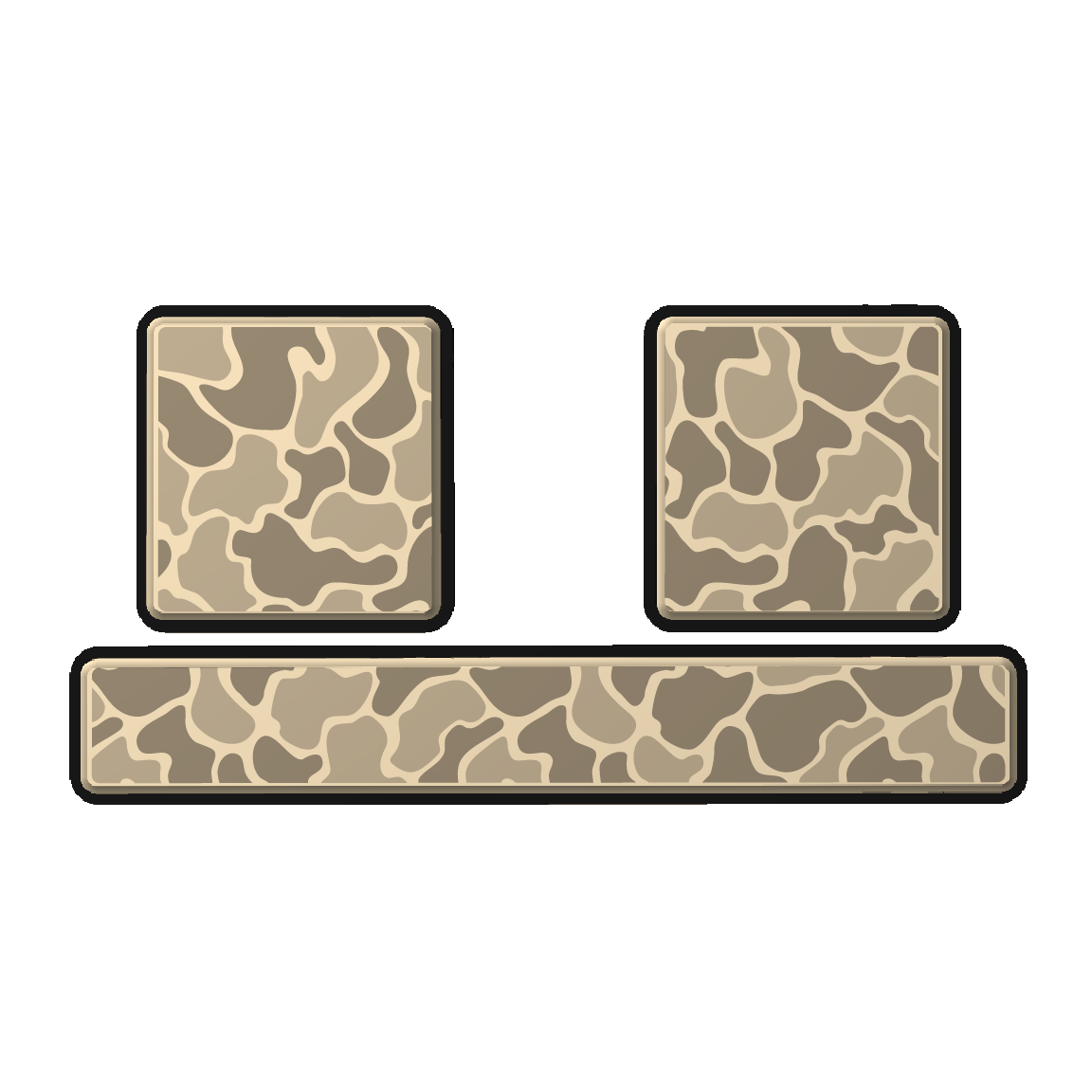 "Jett's Camo" - Custom EVA Foam Routed Speaker Shell for Ecoxgear Defender Scout